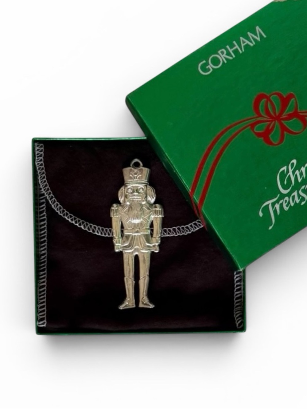 Gorham "Christmas Treasures" Silver Nutcracker Soldier Ornament 1984